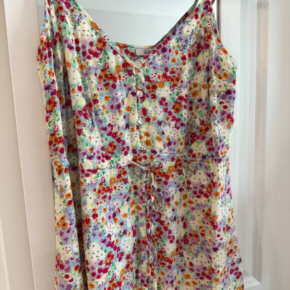 Rails Frida Dress Size XS Color Cream Green Red - Picture 3 of 6